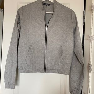 NOT AVAILABLE Boohoo Gray Zip Up